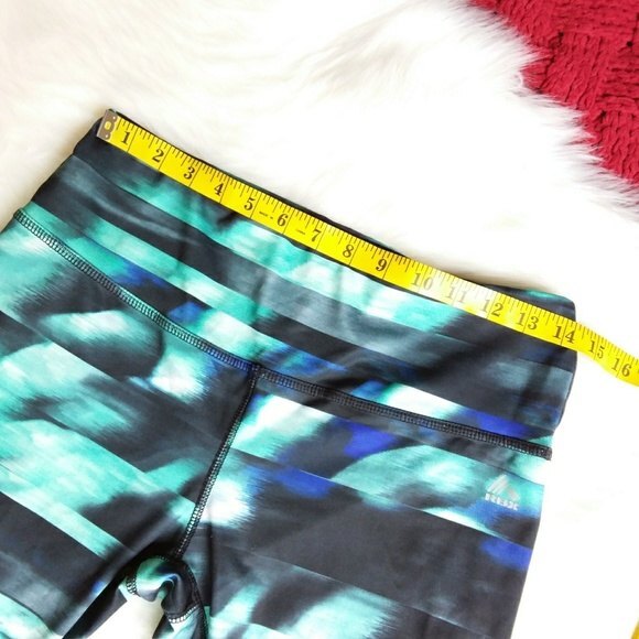 RBX Green Multicolor Active Bottom Leggings L - Picture 4 of 8